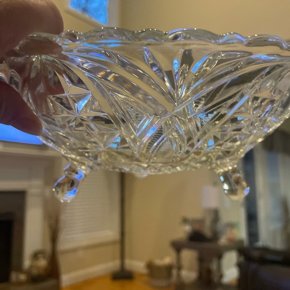 1940s anchor hocking footed bowl - Picture 6 of 6